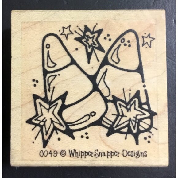 Whipper Snapper Designs Candy Corn Halloween Rubber Stamp - Picture 1 of 2